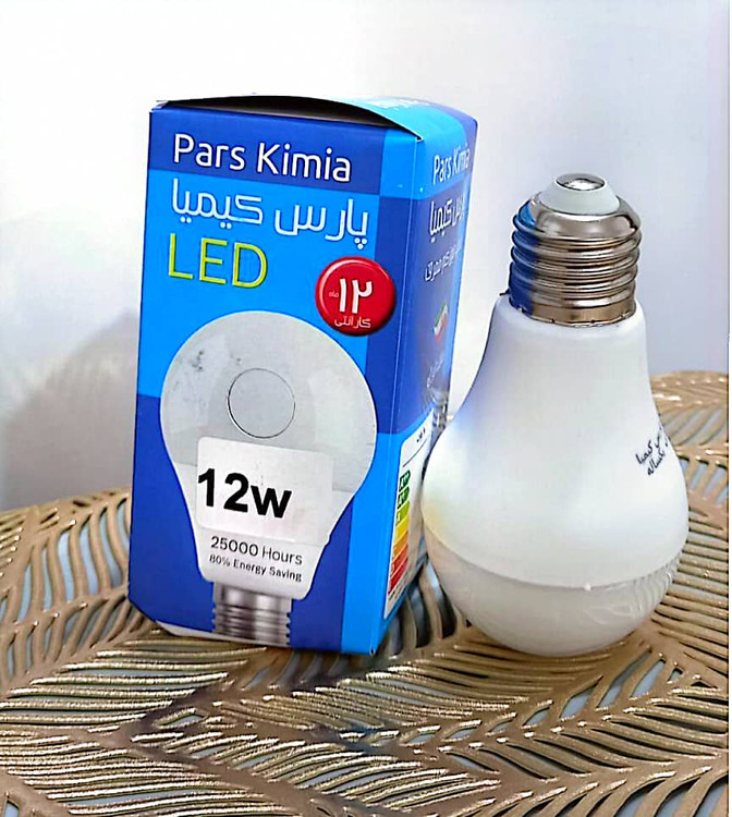 بسته لامپ 100 عددی 12وات مهتابی E27