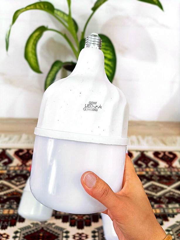 لامپ 80 وات استوانه ای مهتابی پارس سهند E27