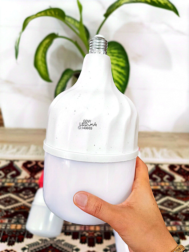 لامپ 60 وات استوانه ای مهتابی پارس سهند E27